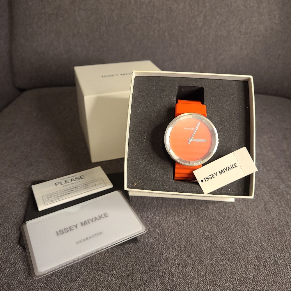 ISSEY MIYAKE ORANGE PLEATS PLEASE WATCH - …
